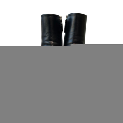 GUCCI Zip-up Boots Shoes EU 38.5 US 8.5 Black Authentic