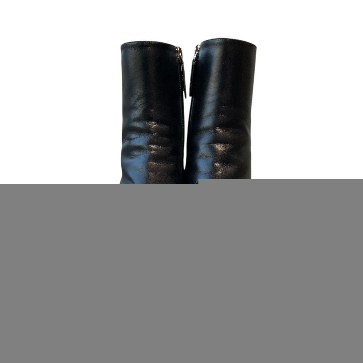GUCCI Zip-up Boots Shoes EU 38.5 US 8.5 Black Authentic
