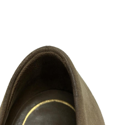GUCCI Shoes Pumps Heel Studs EU 37 US 7 Gray Beige Authentic
