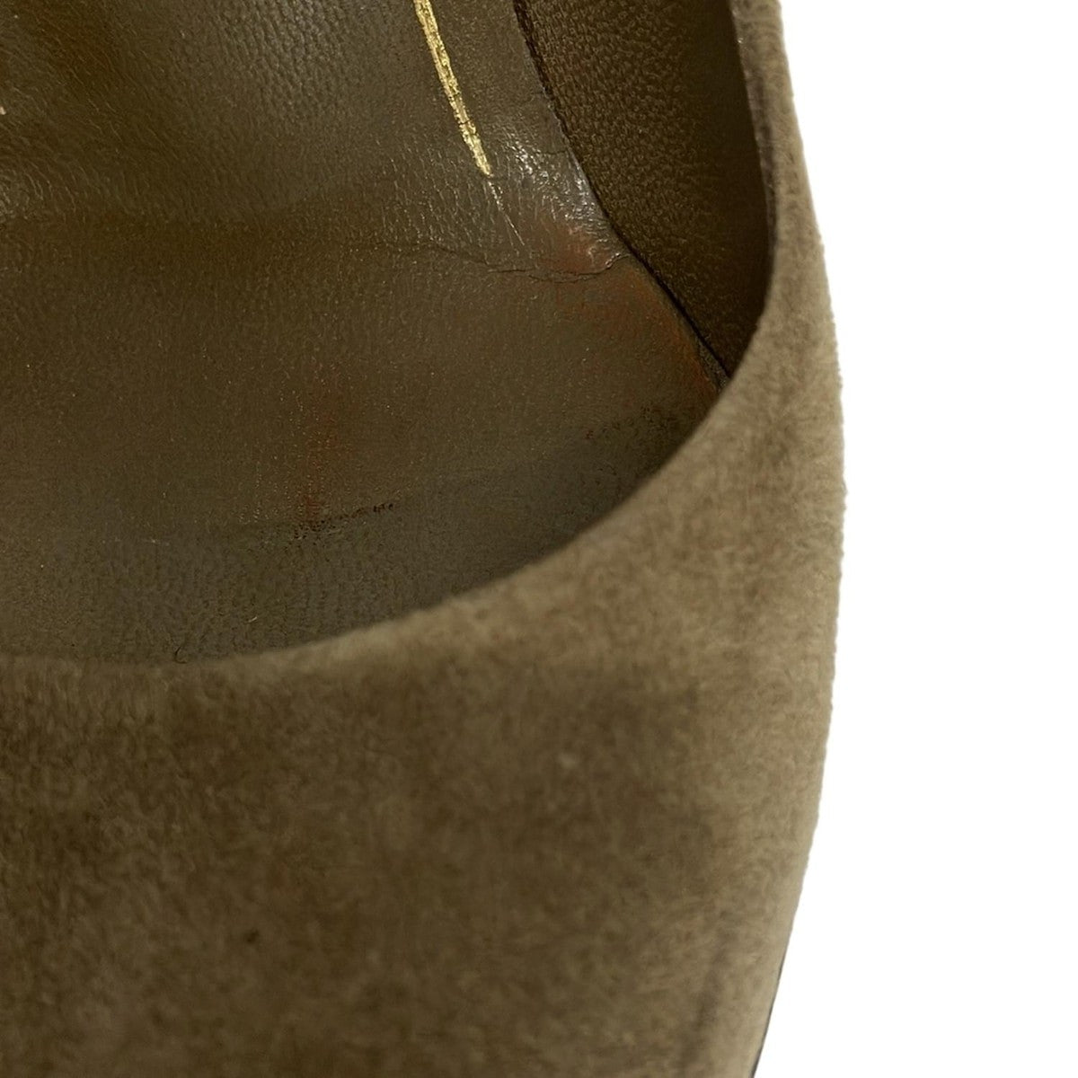 GUCCI Shoes Pumps Heel Studs EU 37 US 7 Gray Beige Authentic