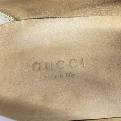 GUCCI Loafers Shoes EU 37.5 US 7.5 Leather Light Pink Authentic