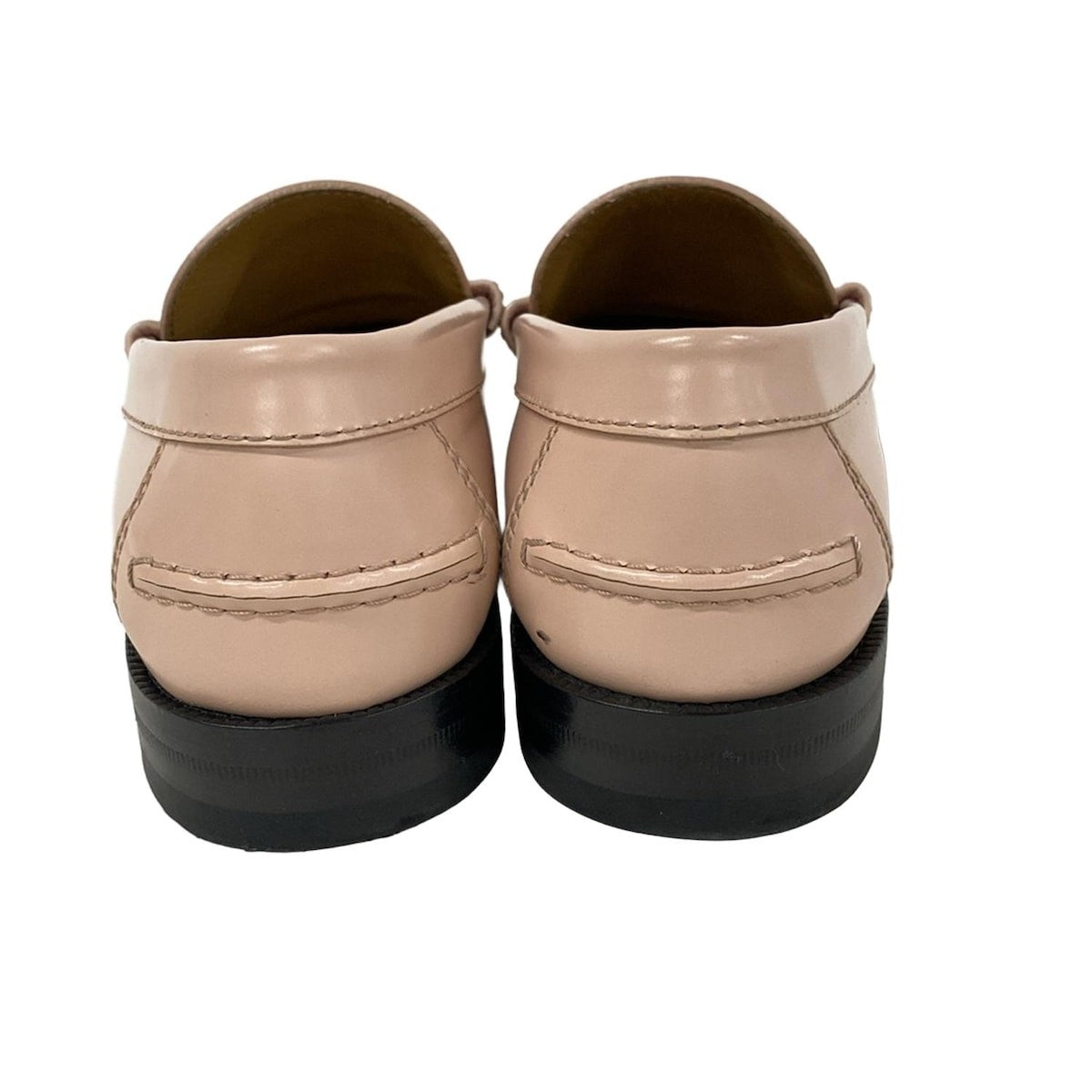 GUCCI Loafers Shoes EU 37.5 US 7.5 Leather Light Pink Authentic