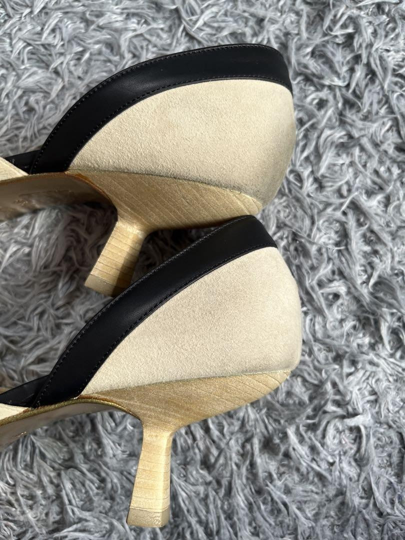 GUCCI Shoes Pumps Heel TIGER HEAD EU 37.5 US 7.5 REAL LEATHER Authentic