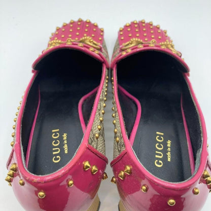 GUCCI Shoes Pumps Heel Horsebit EU 35 US 5 Pink Authentic