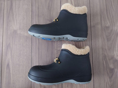 GUCCI Rubber Mouton Boots Shoes EU 37 US 7 Black Authentic