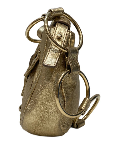 Saint Laurent Shoulder Bag Purse YSL Cassandra Gold Authentic