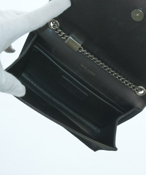 Saint Laurent Paris Shoulder Bag Purse YSL Cassandra Black Authentic