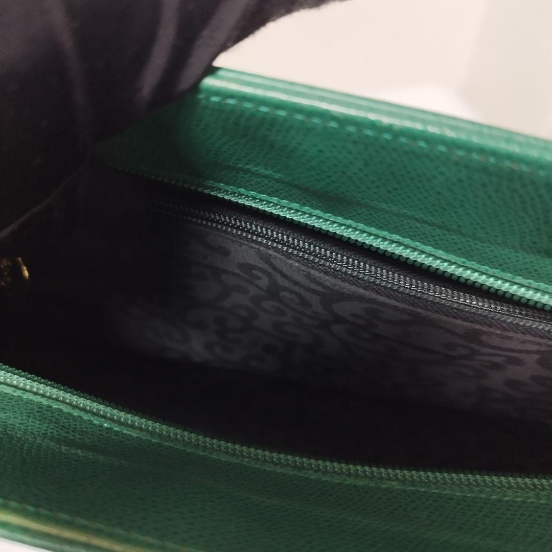 Saint Laurent Hand Bag Tote Purse YSL Cassandra Green Authentic