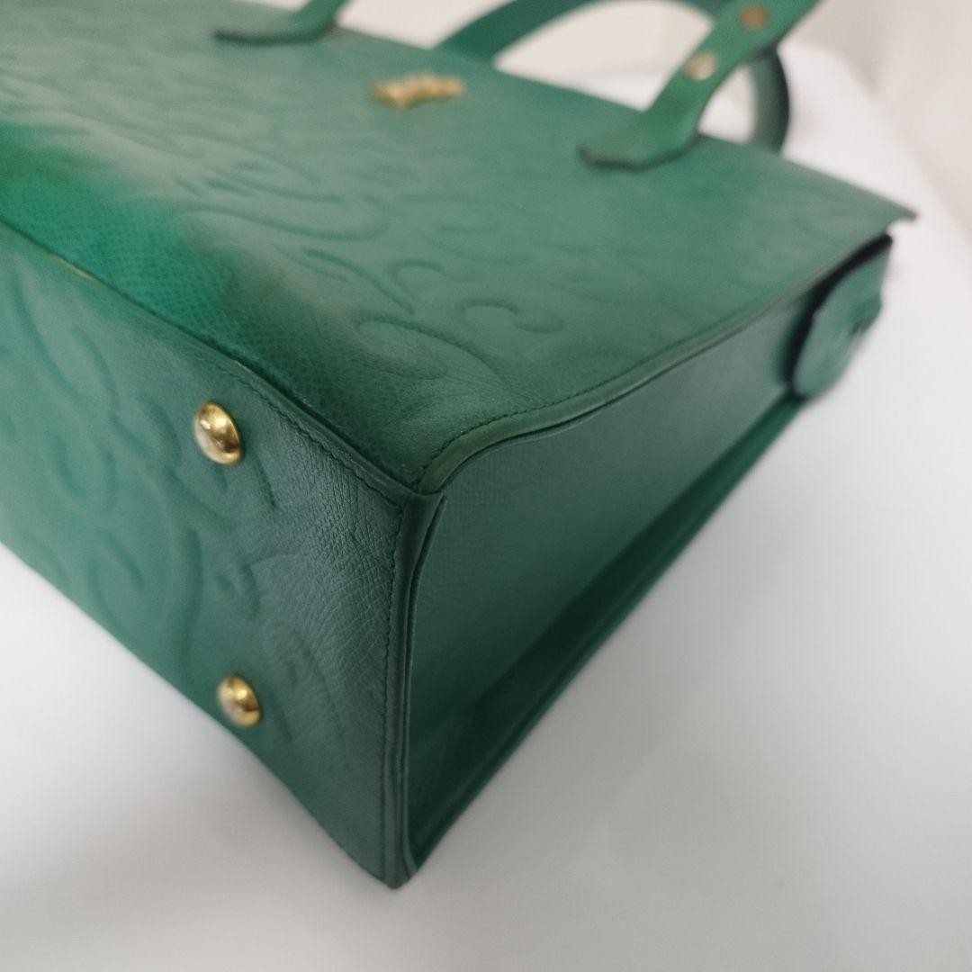 Saint Laurent Hand Bag Tote Purse YSL Cassandra Green Authentic