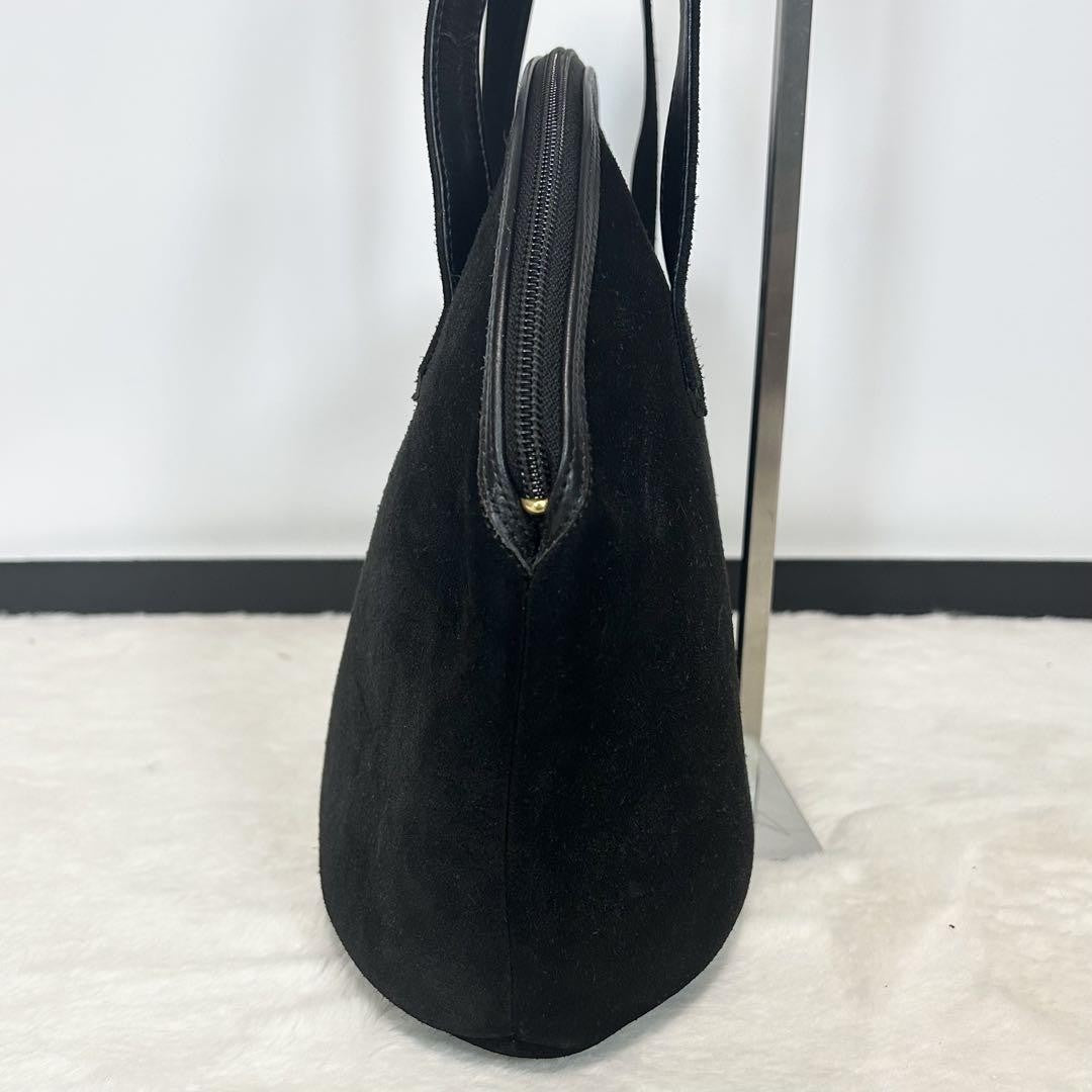 Saint Laurent Hand Shoulder Bag Tote Purse YSL Cassandra Leather Black Authentic