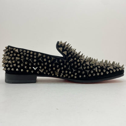 Christian Louboutin Slip-ons Shoes Sneakers Studs EU 42 US 9 Suede Black Auth