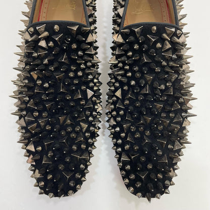 Christian Louboutin Slip-ons Shoes Sneakers Studs EU 42 US 9 Suede Black Auth