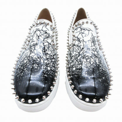 Christian Louboutin Slip-ons Shoes Sneakers Studs EU 41 US 8 White Authentic
