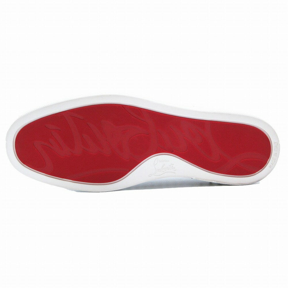 Christian Louboutin Slip-ons Shoes Sneakers Studs EU 41 US 8 White Authentic