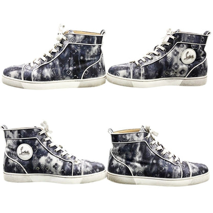 Christian Louboutin Sneakers Shoes High-cut EU 41.5 US 8.5 Blue Authentic