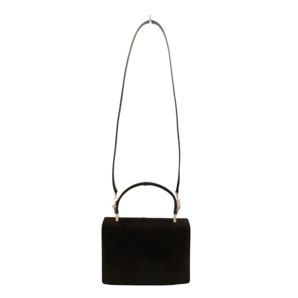 Salvatore Ferragamo Hand Shoulder Bag Tote Purse 2way Suede Brown Authentic