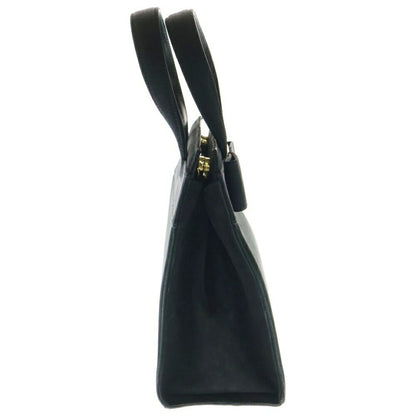 Salvatore Ferragamo Hand Bag Tote Purse 2way Vara Suede Black Authentic