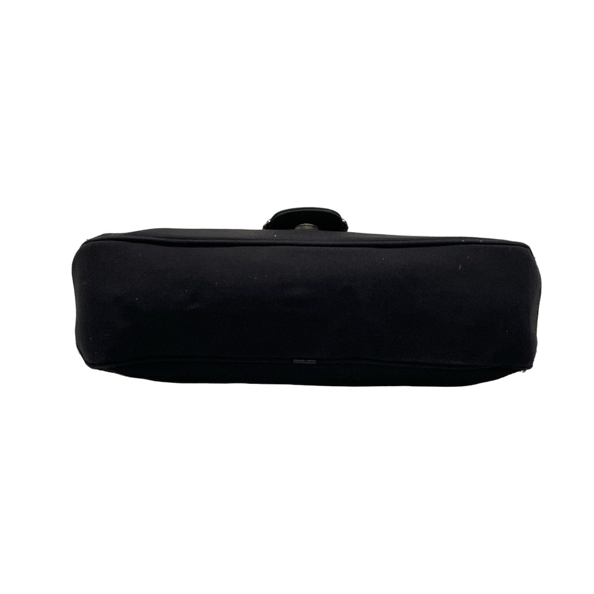 Salvatore Ferragamo Shoulder Bag Purse Vara Cotton Leather Black Authentic