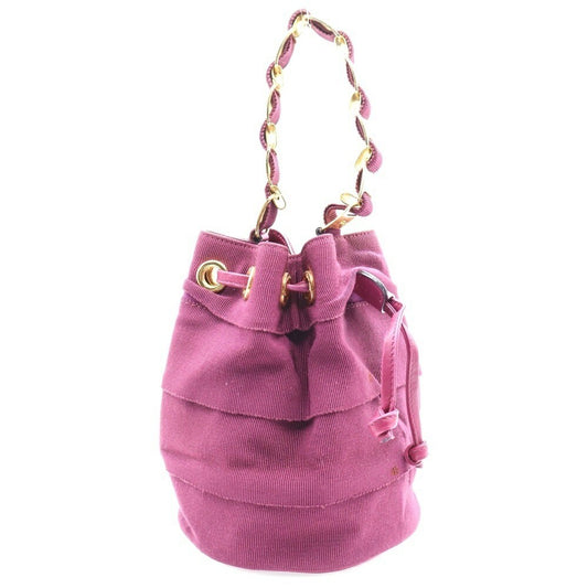 Salvatore Ferragamo Hand Bag Tote Purse Burgundy Authentic