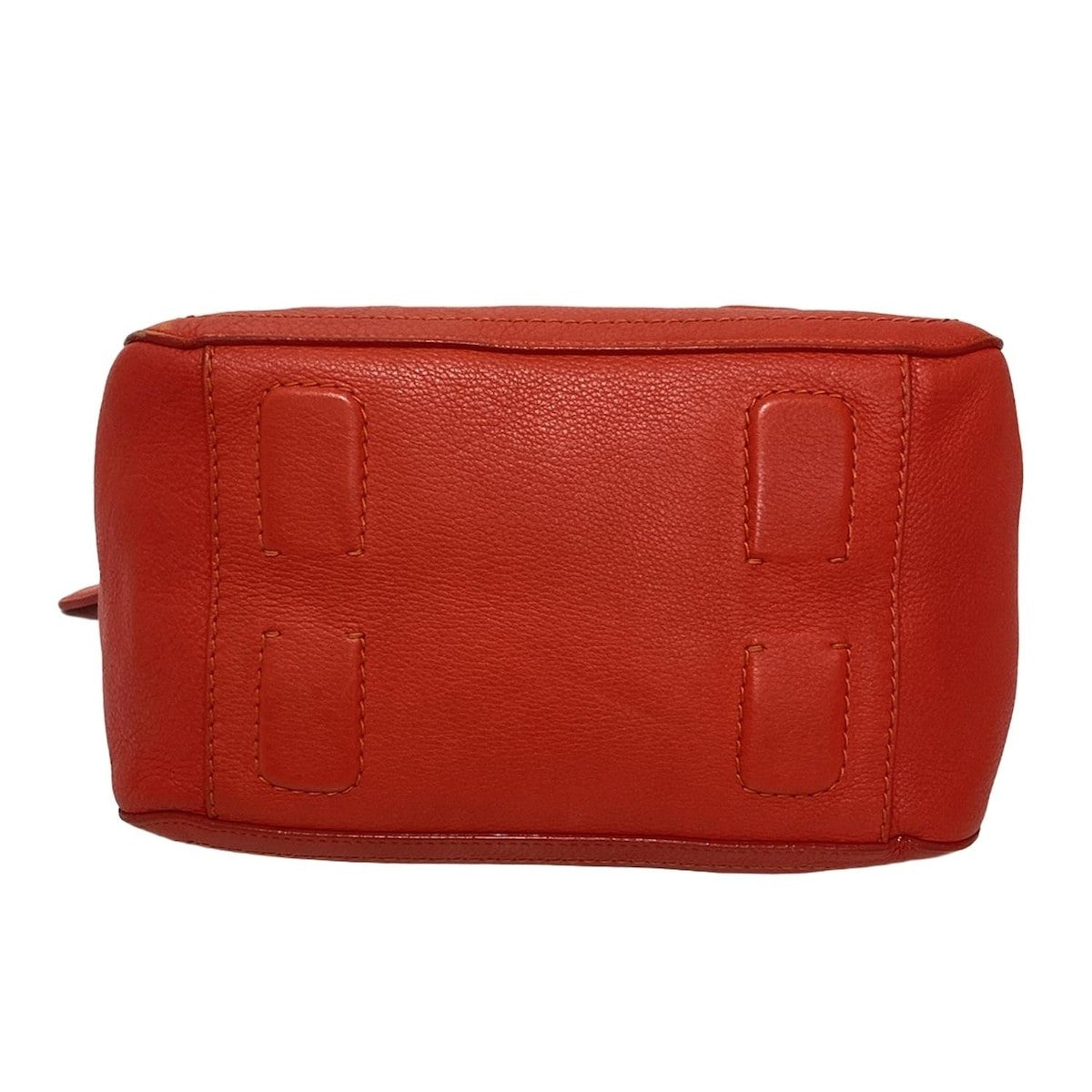 Salvatore Ferragamo Hand Bag Tote Purse Vara Leather Red Authentic