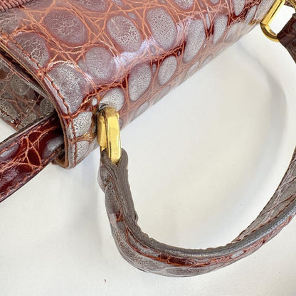 Salvatore Ferragamo Hand Shoulder Bag Tote Purse Vara Ribbon Red Authentic