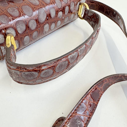 Salvatore Ferragamo Hand Shoulder Bag Tote Purse Vara Ribbon Red Authentic