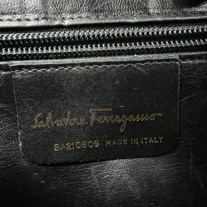 Salvatore Ferragamo Shoulder Bag Purse Suede Authentic