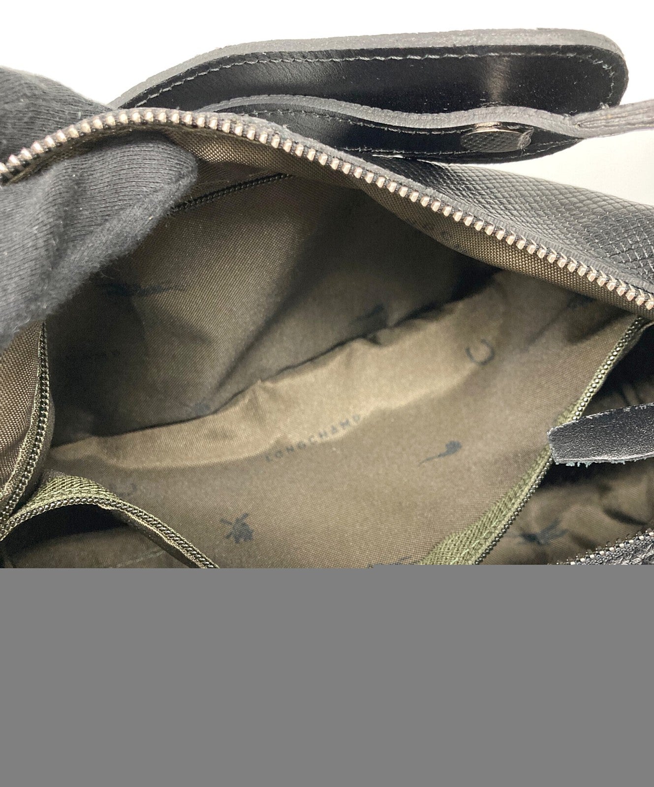 Longchamp Hand Bag Tote Purse Black Authentic