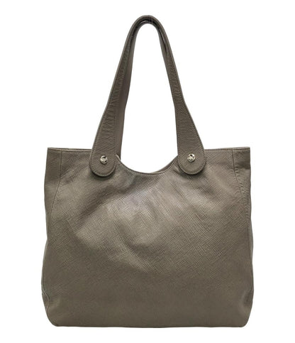 Longchamp Hand Shoulder Bag Tote Purse Greige Authentic
