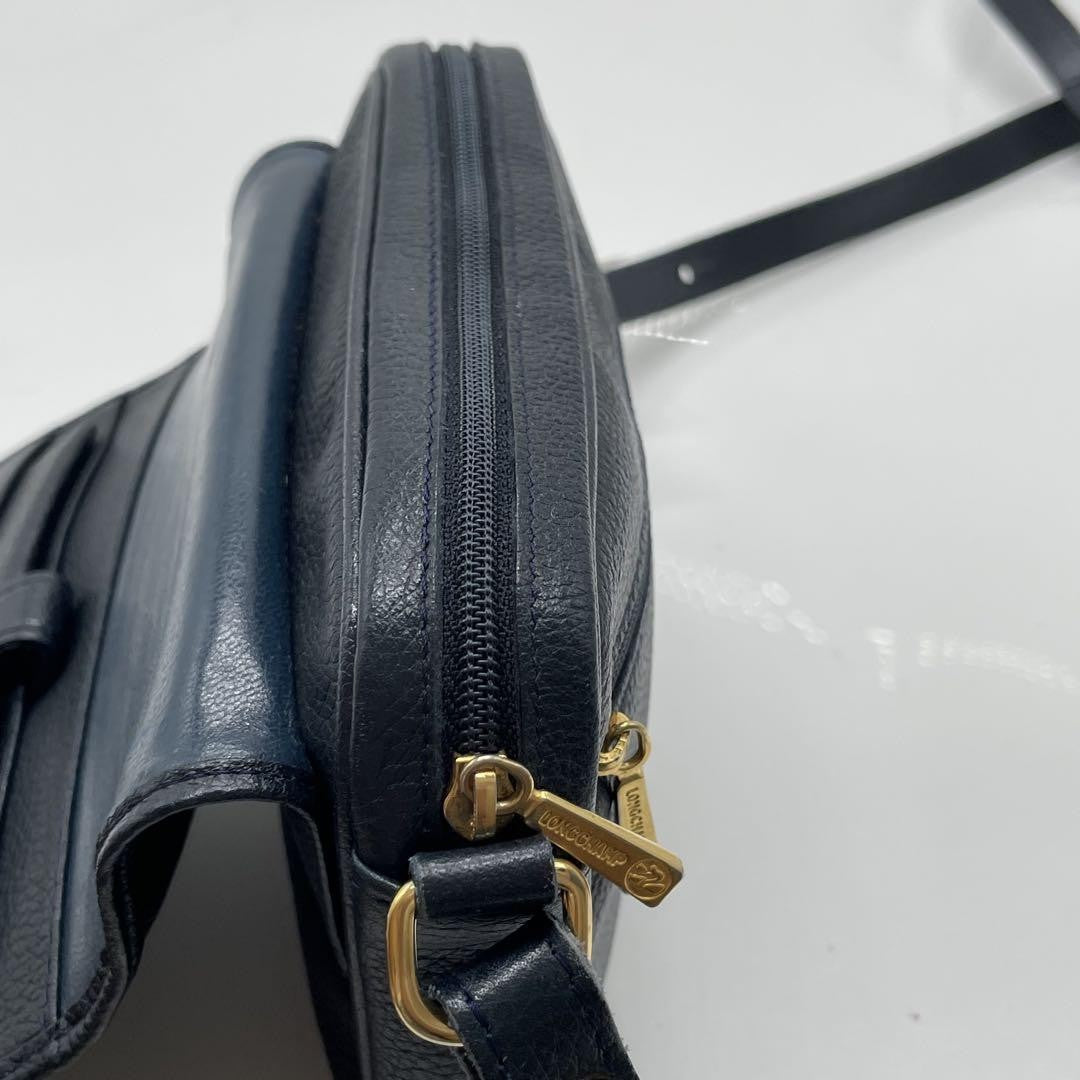 Longchamp Mini Shoulder Bag Purse Leather Authentic