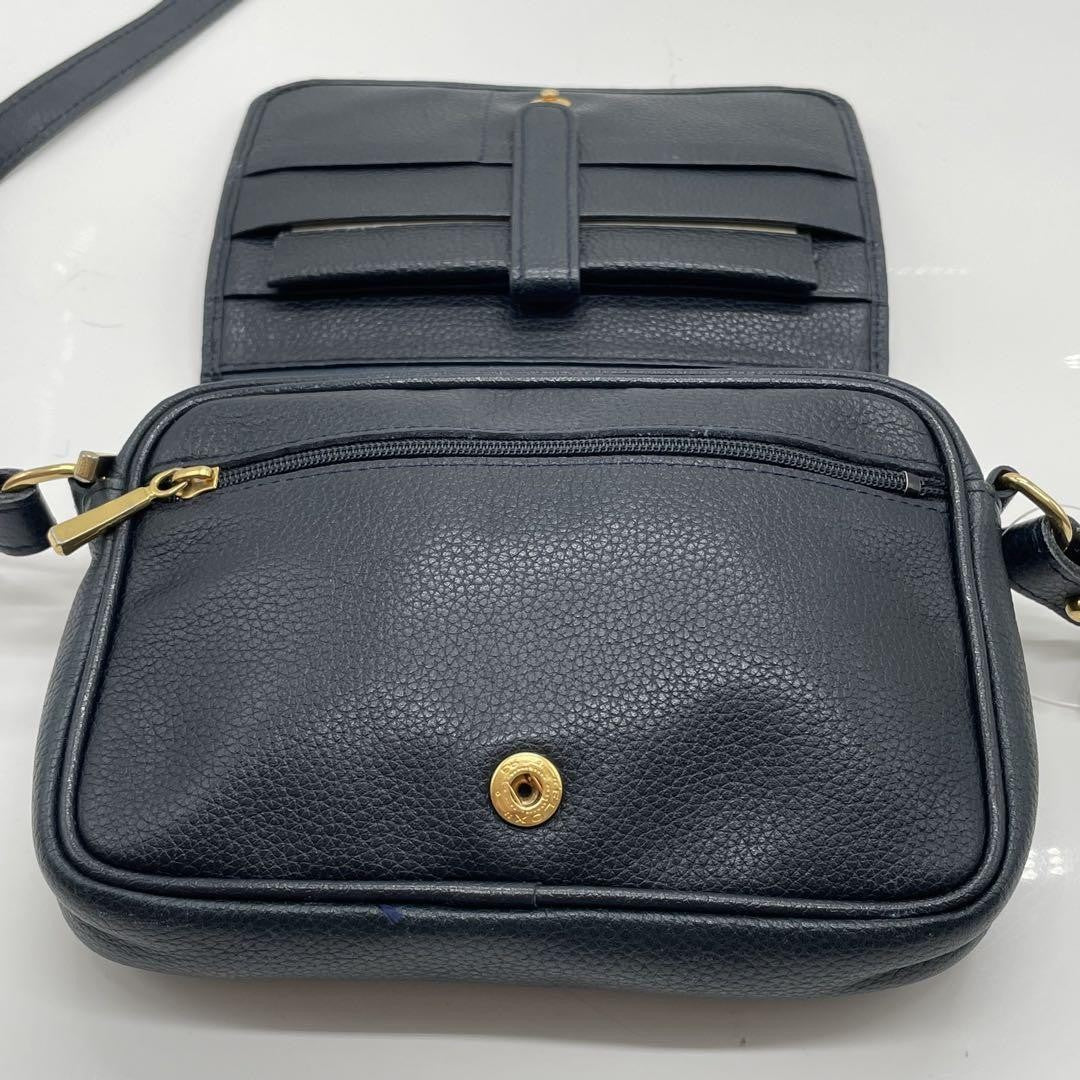Longchamp Mini Shoulder Bag Purse Leather Authentic