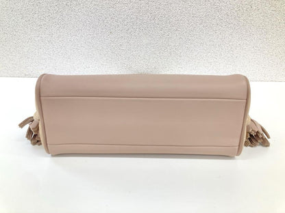 Longchamp Hand Bag Tote Purse Pink Authentic