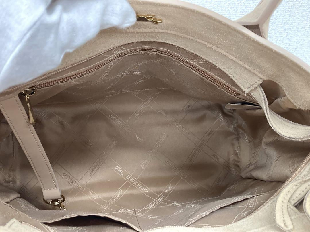 Longchamp Hand Bag Tote Purse Pink Authentic