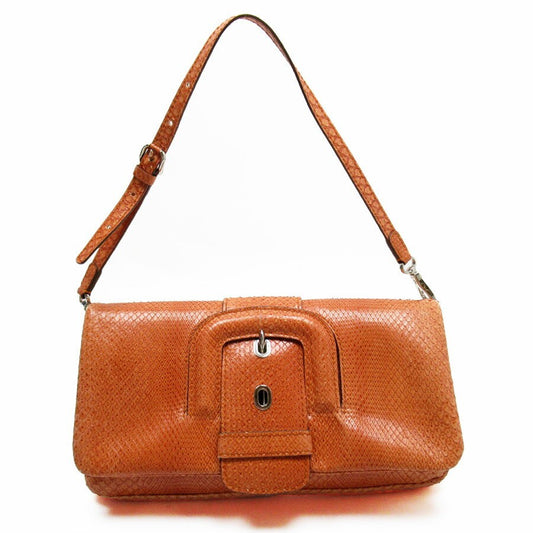 TOD'S Shoulder Bag Purse Orange Authentic