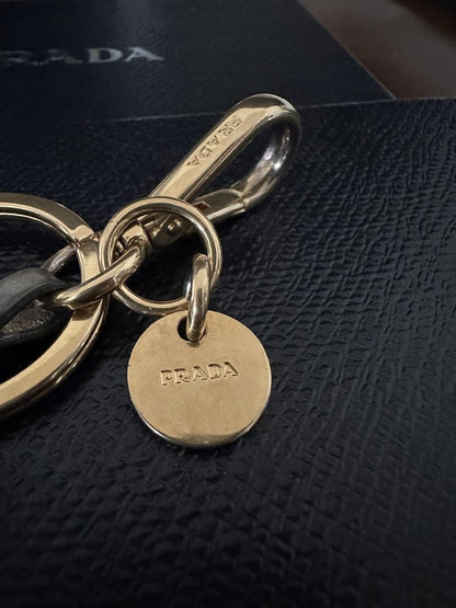 PRADA Key Ring Keychain Bag Charm ALICE TRICK Multicolor Authentic