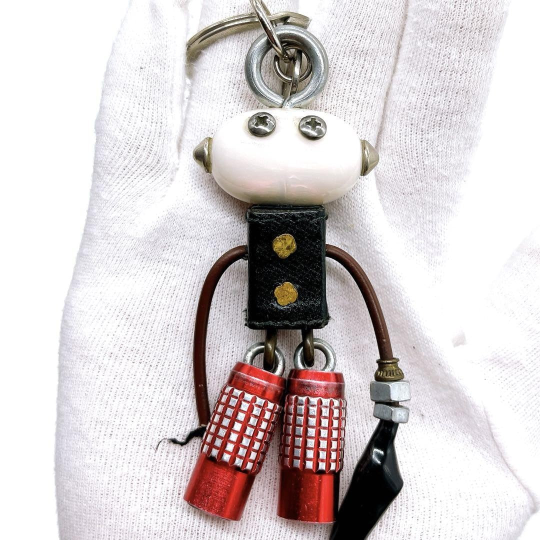 PRADA Key Ring Keychain Bag Charm Robot Multicolor Authentic