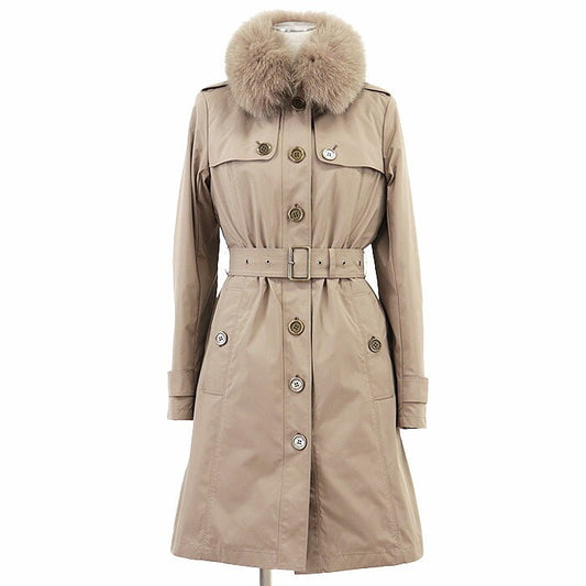 BURBERRY Coat Nova Check Asian fit S 36 US size XS Light Brown Authentic