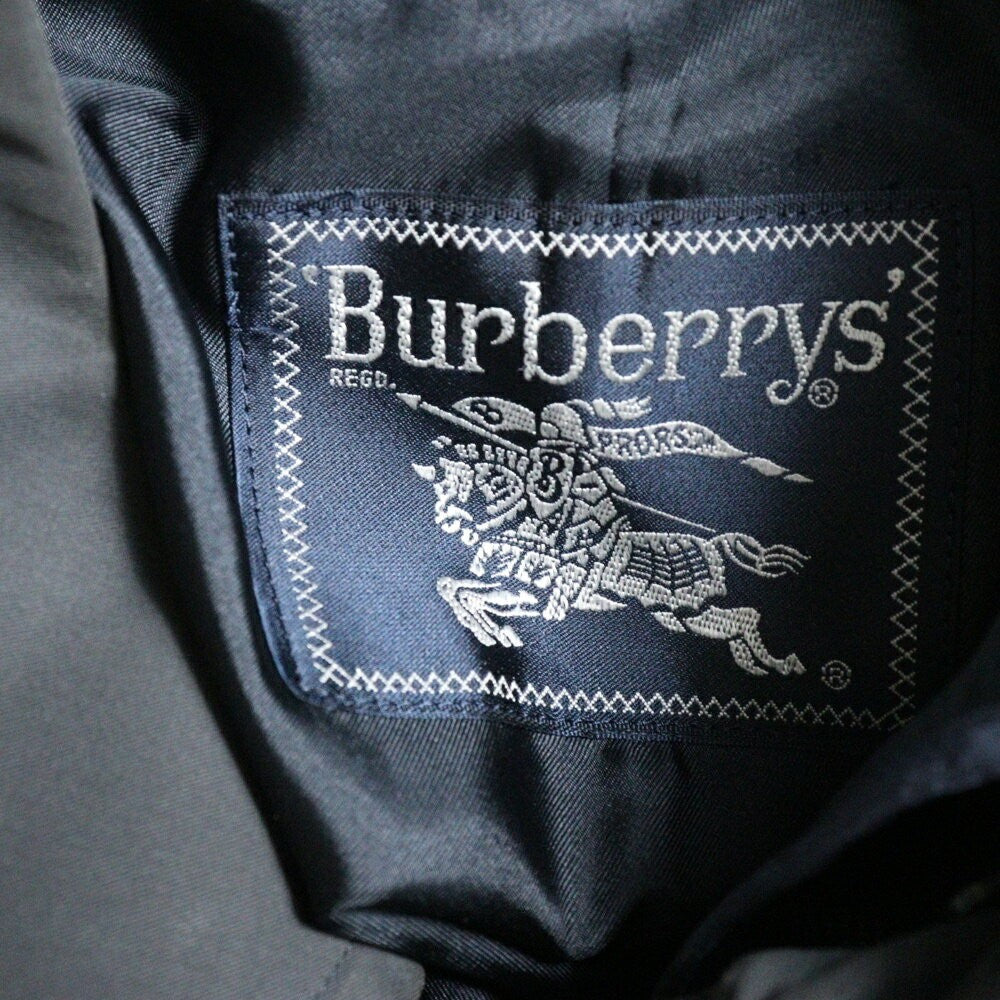 BURBERRY Long Coat Navy Authentic