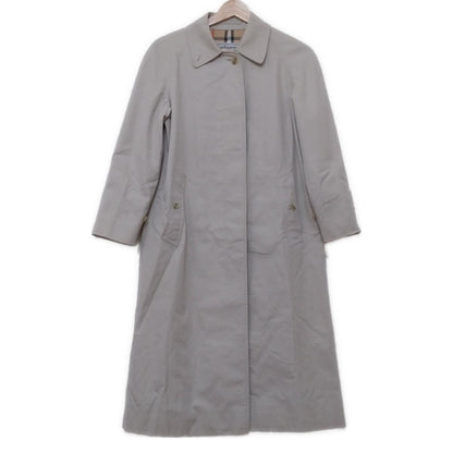 BURBERRYS Coat Nova Check Asian fit S US size XS Light Gray Authentic