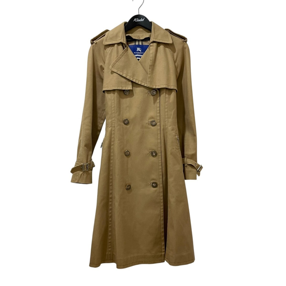BURBERRY BLUE LABEL Coat Nova Check Asian fit M 38 US size S Brown Authentic