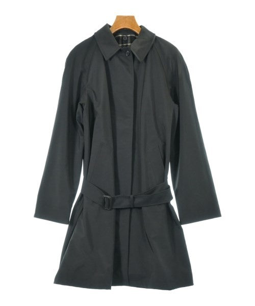 BURBERRY Coat Nova Check Size F Black Authentic