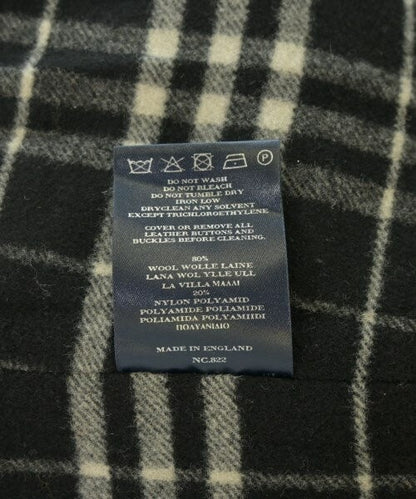BURBERRY Coat Nova Check Size F Black Authentic