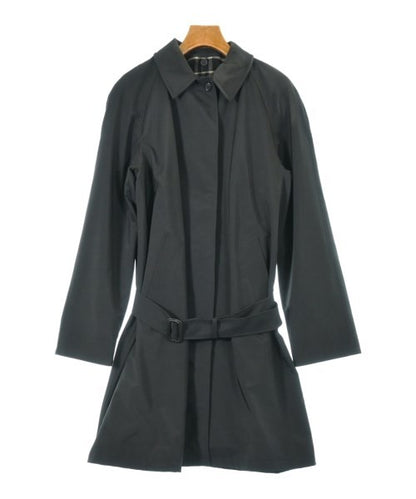 BURBERRY Coat Nova Check Size F Black Authentic