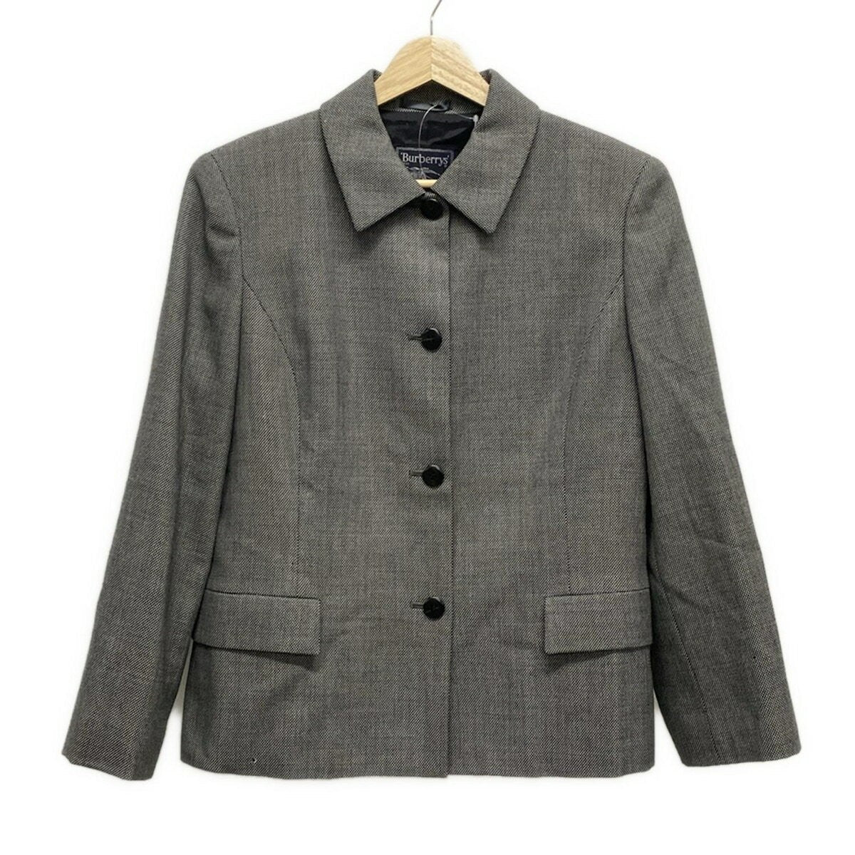 BURBERRYS Jacket Asian fit XL 42 US size L Gray Black Authentic