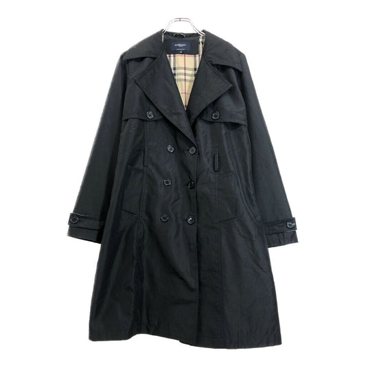BURBERRY Coat Nova Check Asian fit XL US size L Black Authentic