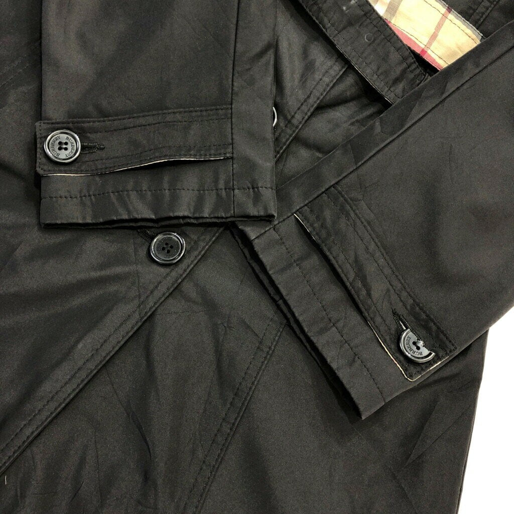 BURBERRY Coat Nova Check Asian fit XL US size L Black Authentic