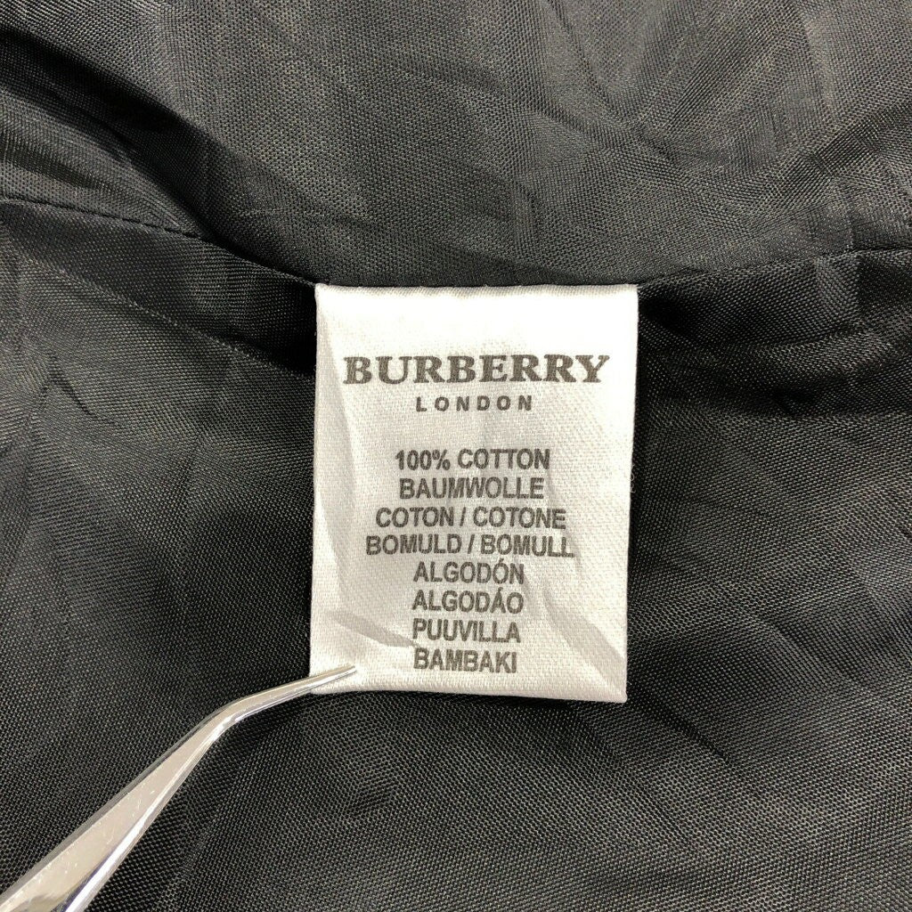 BURBERRY Coat Nova Check Asian fit XL US size L Black Authentic