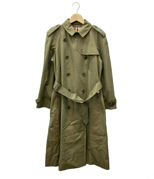 BURBERRY LONDON Coat Nova Check Asian fit M US size S Khaki Authentic