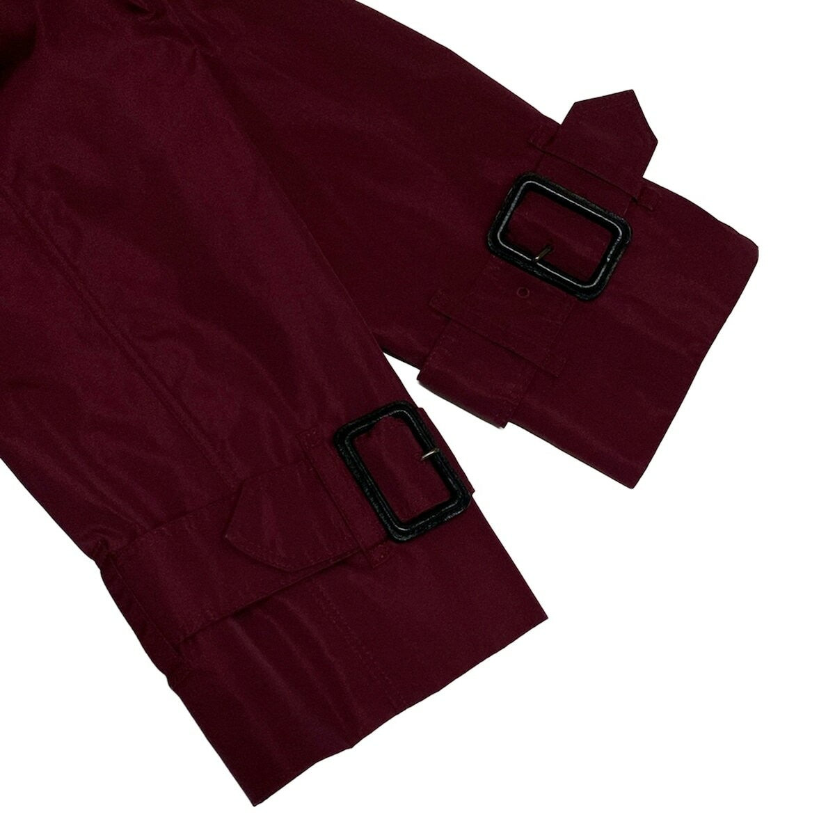 BURBERRY LONDON Coat Nova Check Asian fit M 38 US size S Bordeaux Authentic