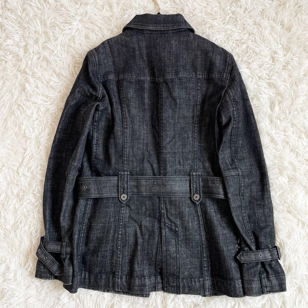 BURBERRY LONDON Coat Nova Check Asian fit L US size M Denim Authentic